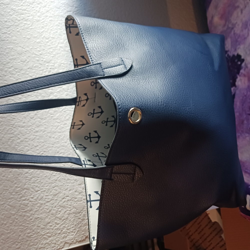 Navy Blue Tote Bag